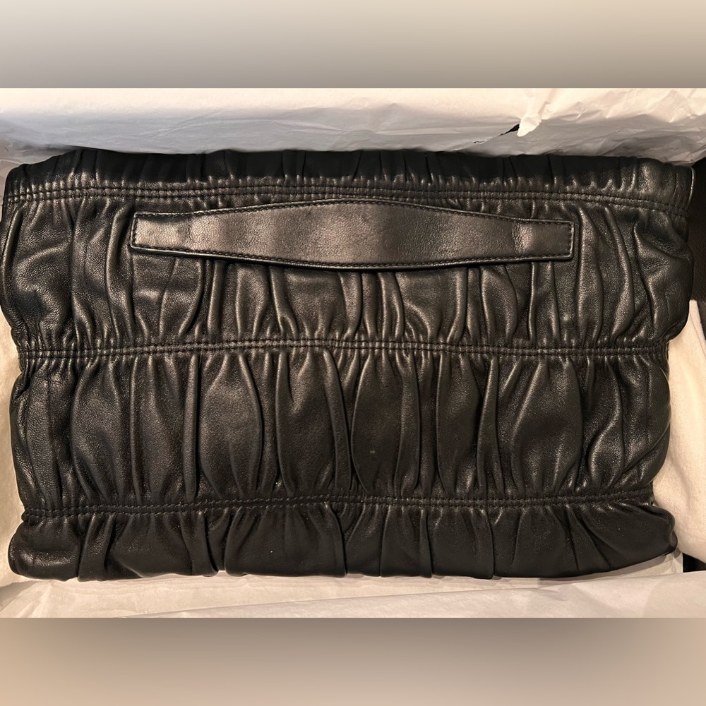 Prada Black nappa leather clutch bag * authentic - Picture 2 of 10